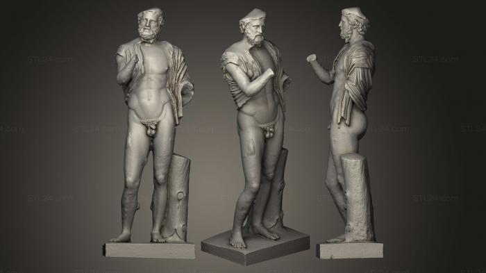 Statues antique and historical (Anacreon, STKA_0728) 3D models for cnc